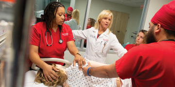 Nursing students at Rutgers–Camden