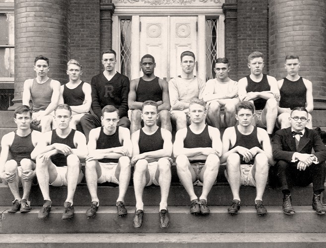 Paul Robeson with the Rutgers Track Team, 1918