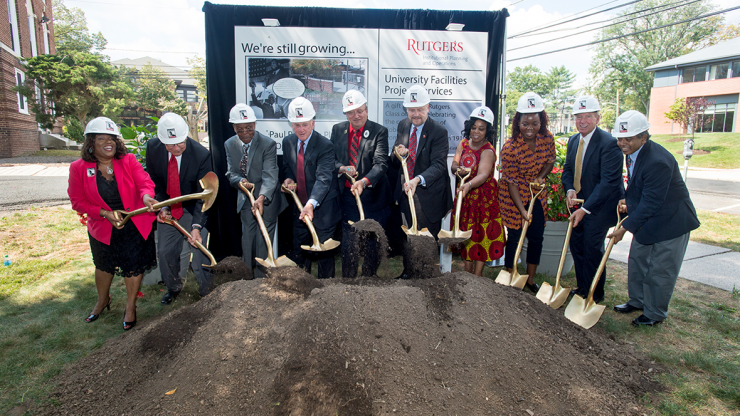 University breaks ground on Robeson Plaza