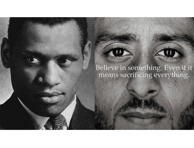 Paul Robeson, Colin Kaepernick