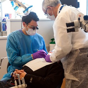 Treating a dental patient