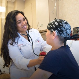 Doctor with her patient